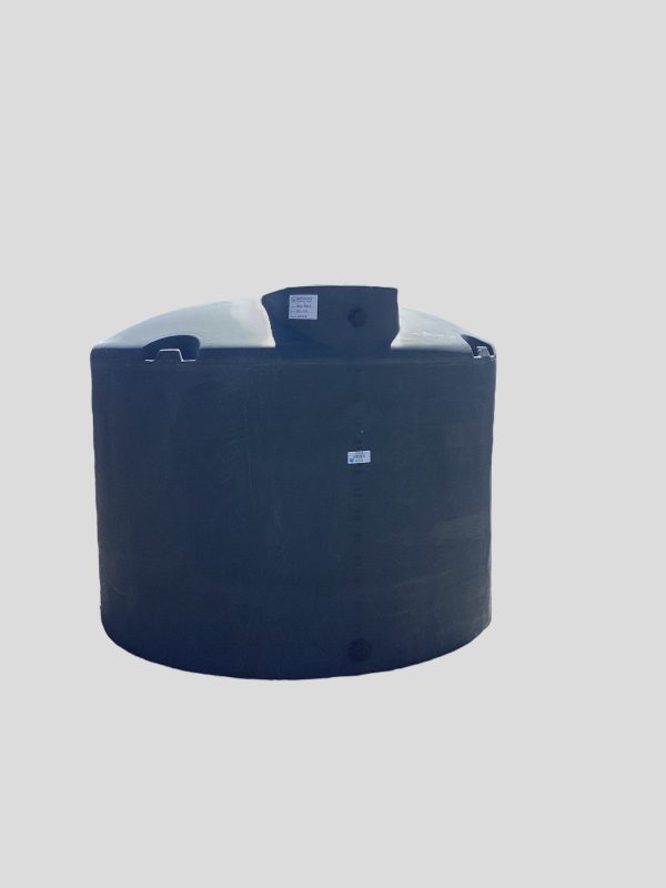The image depicts a 1,500 gallon vertical water storage tank measuring 86 inches in diameter and 70 inches in height.