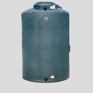 The image shows a 1000-gallon vertical poly water storage tank, with dimensions of 60 inches in diameter and 89 inches in height.
