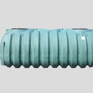 The image shows a NexGen D2 Double Compartment Septic Tank.